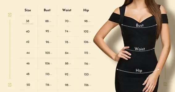 Dress Size Chart